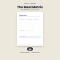 The Meal Matrix printable planner page