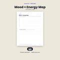 Mood + Energy Map printable planner page