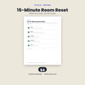 The 15-Minute Room Reset printable planner page