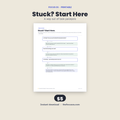 Stuck? Start Here printable planner page